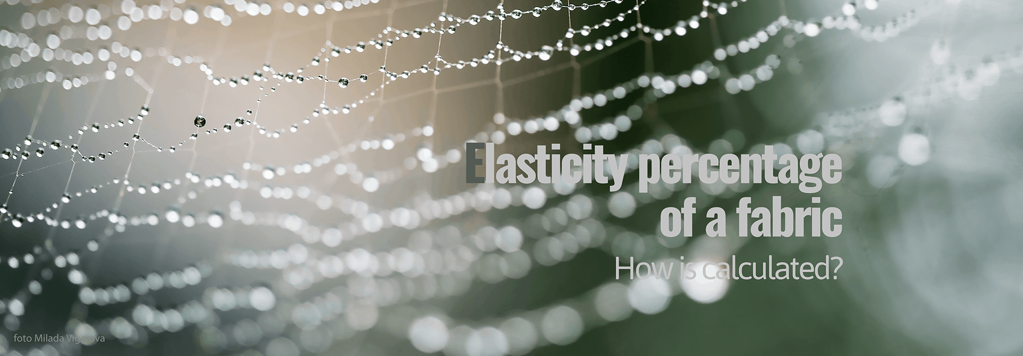 Elasticity percentage of a fabric